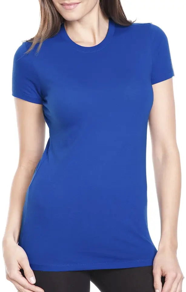 Bayside 4990 Women’s Usa-made Fine Jersey T-shirt - Royal Blue