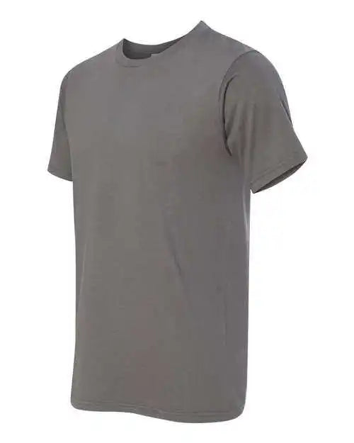 Bayside 5000 Usa Made Ringspun Unisex t Shirt Charcoal