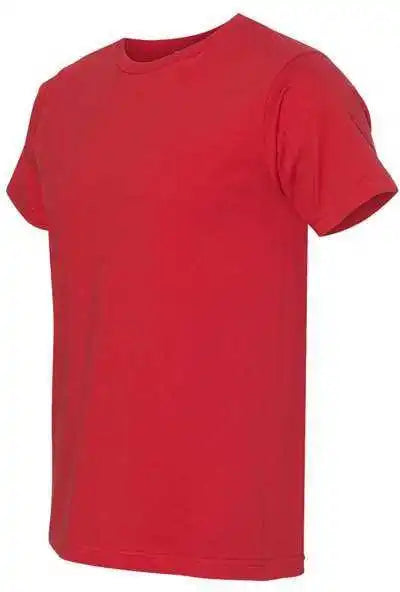Bayside 5000 Usa-made Ringspun Unisex T-shirt - Red