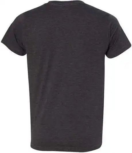 Bayside 5010 Usa-made Ringspun 50 Heather Unisex T-shirt - Charcoal