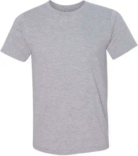 Bayside 5010 Usa-made Ringspun 50 Heather Unisex T-shirt - Grey