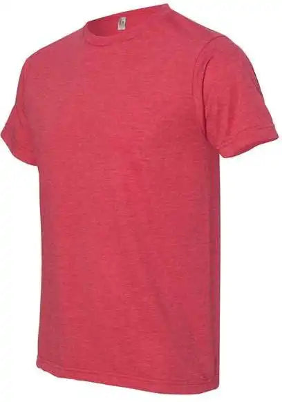 Bayside 5010 Usa-made Ringspun 50 Heather Unisex T-shirt - Red