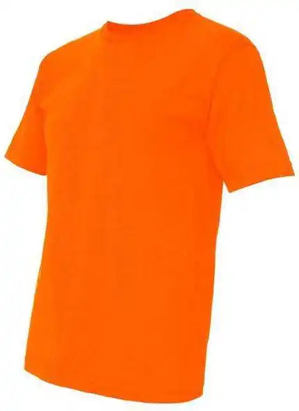 Bayside 5040 Usa Made 100% Cotton Short Sleeve t Shirt Bright Orange