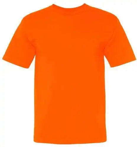 Bayside 5040 Usa Made 100% Cotton Short Sleeve t Shirt Bright Orange