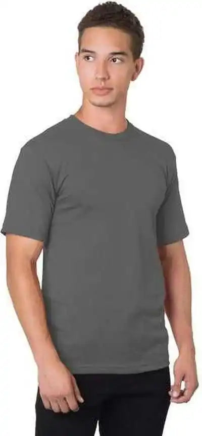 Bayside 5040 Usa-made 100% Cotton Short Sleeve T-shirt - Charcoal