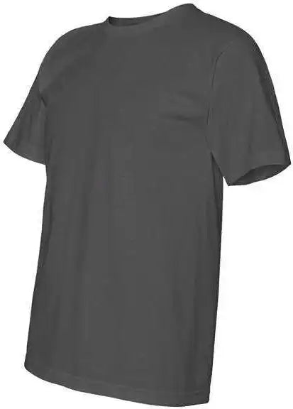 Bayside 5040 Usa Made 100% Cotton Short Sleeve t Shirt Charcoal