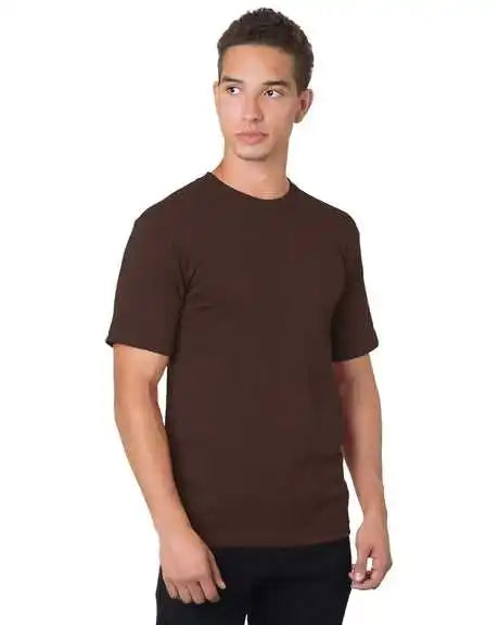 Bayside 5040 Usa-made 100% Cotton Short Sleeve T-shirt - Chocolate