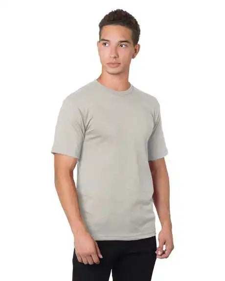 Bayside 5040 Usa Made 100% Cotton Short Sleeve t Shirt Natural