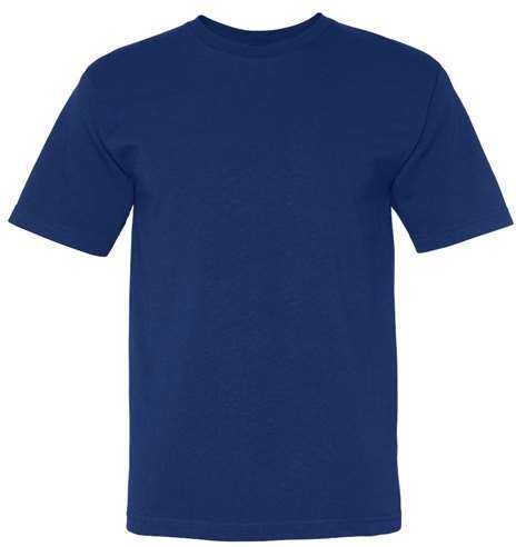 Bayside 5040 Usa-made 100% Cotton Short Sleeve T-shirt - Royal