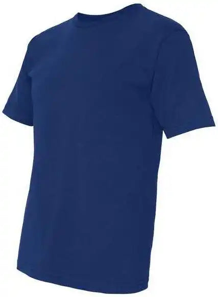Bayside 5040 Usa Made 100% Cotton Short Sleeve t Shirt Royal