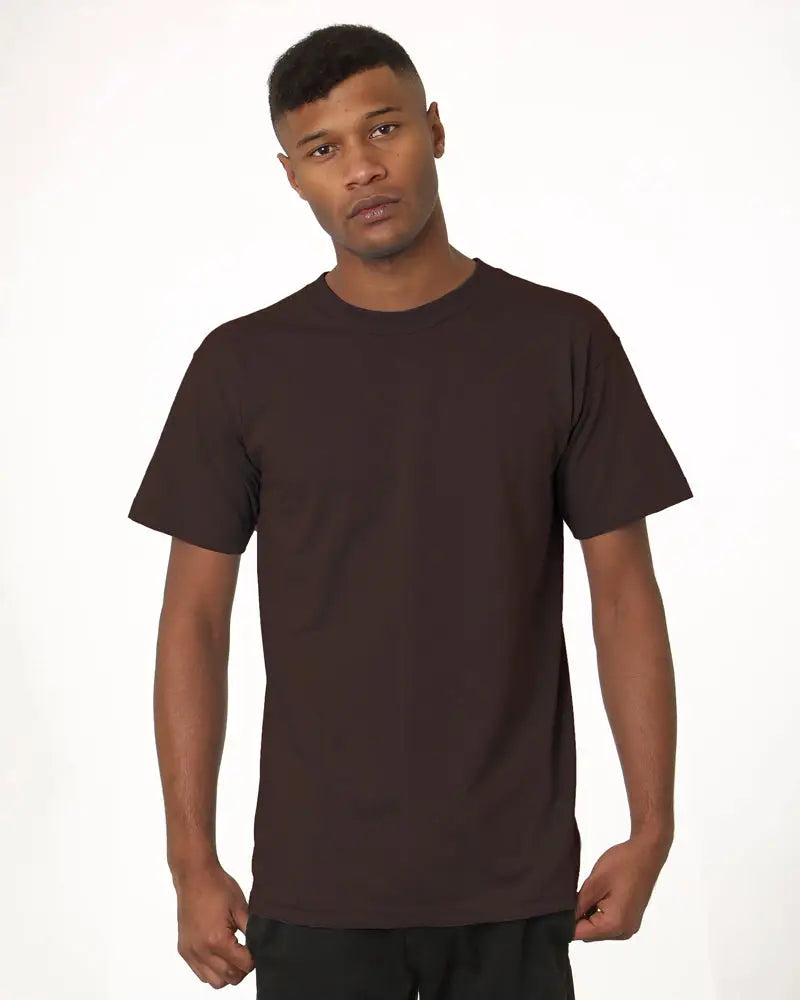Bayside 5040 Usa-made Midweight T-shirt - Chocolate
