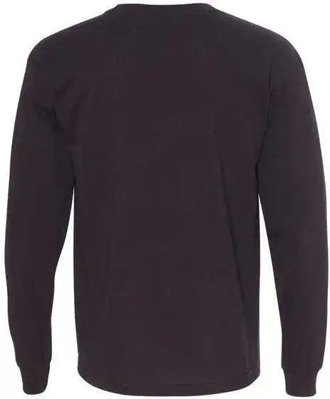Bayside 5060 Usa Made 100% Cotton Long Sleeve t Shirt Black