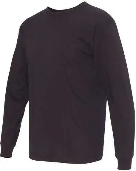 Bayside 5060 Usa-made 100% Cotton Long Sleeve T-shirt - Black