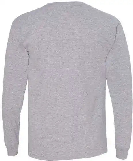 Bayside 5060 Usa Made 100% Cotton Long Sleeve t Shirt Dark Ash