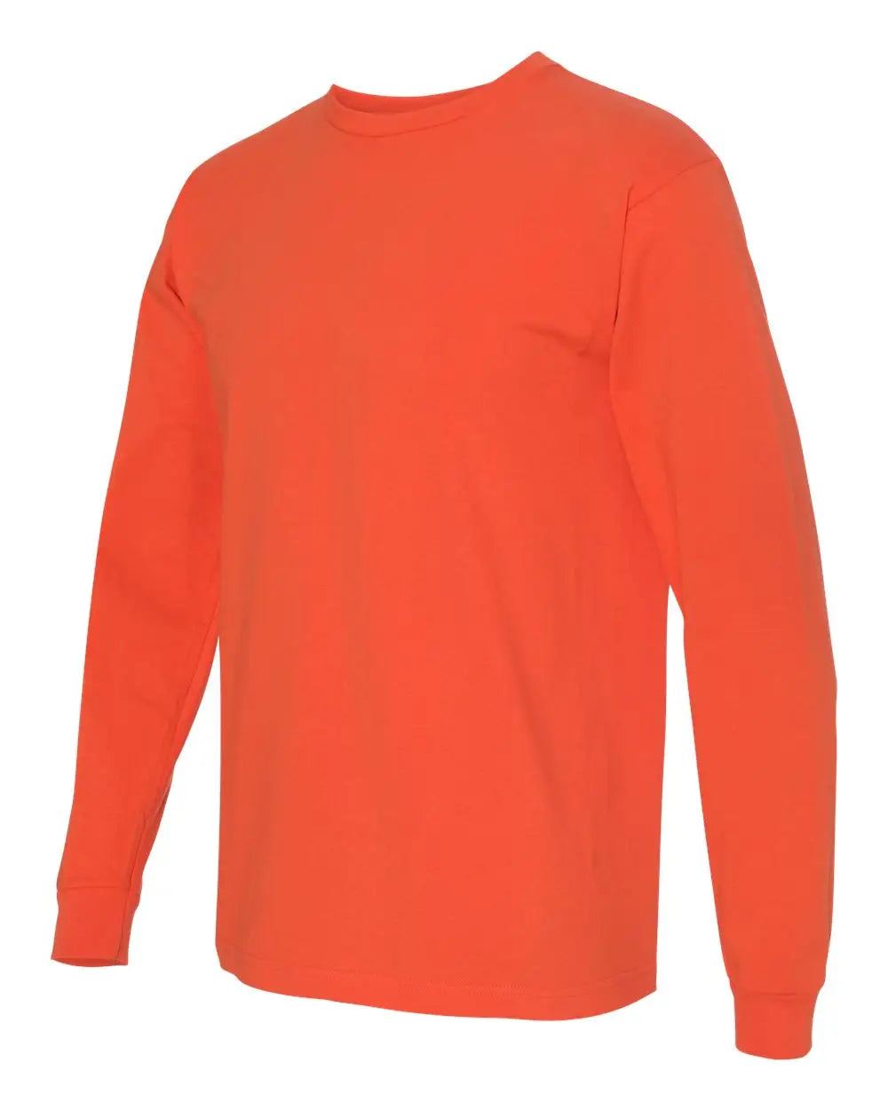 Bayside 5060 Usa-made Long Sleeve T-shirt - Bright Orange - l