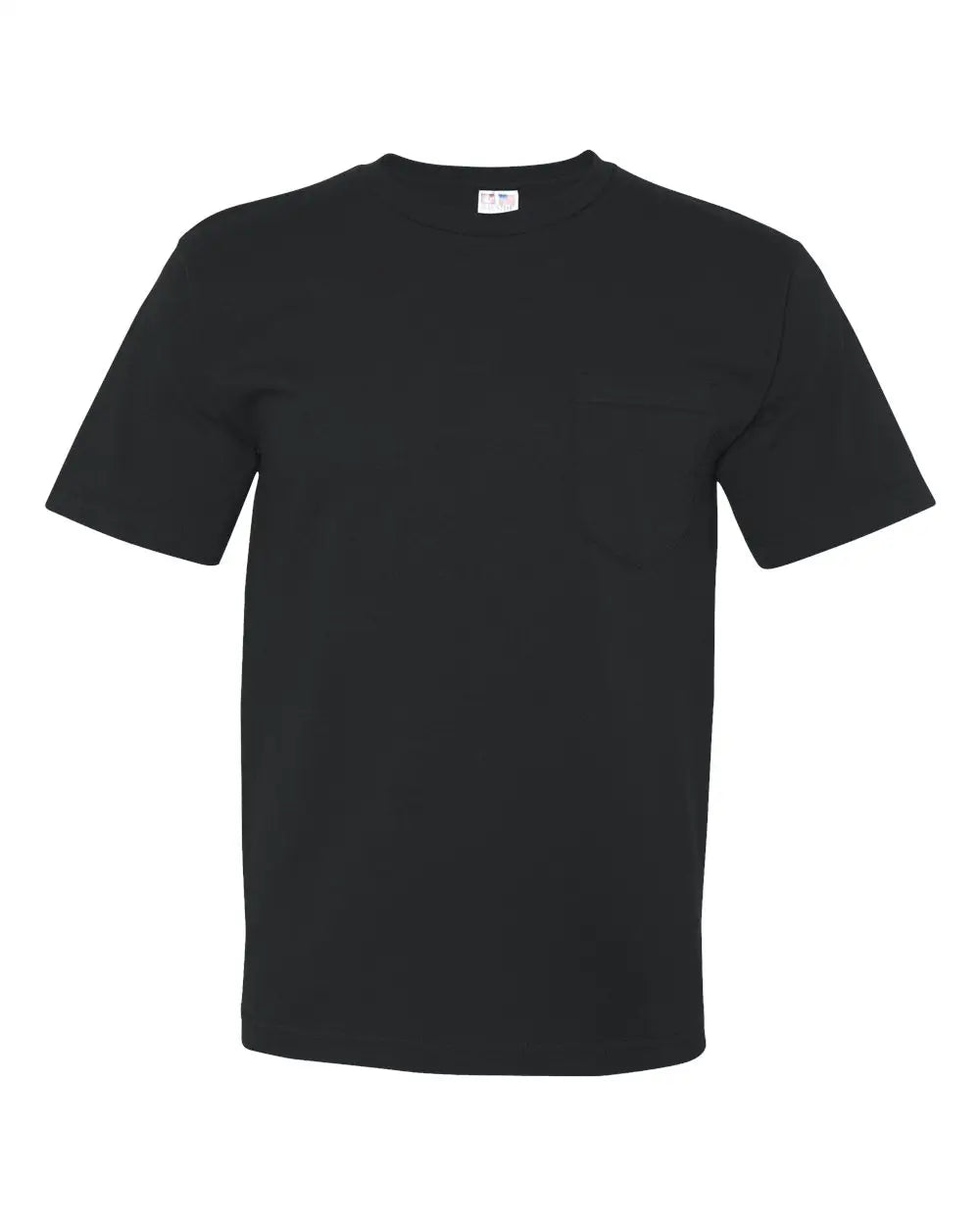 Bayside 5070 Usa-made Midweight Pocket T-shirt - Black - s