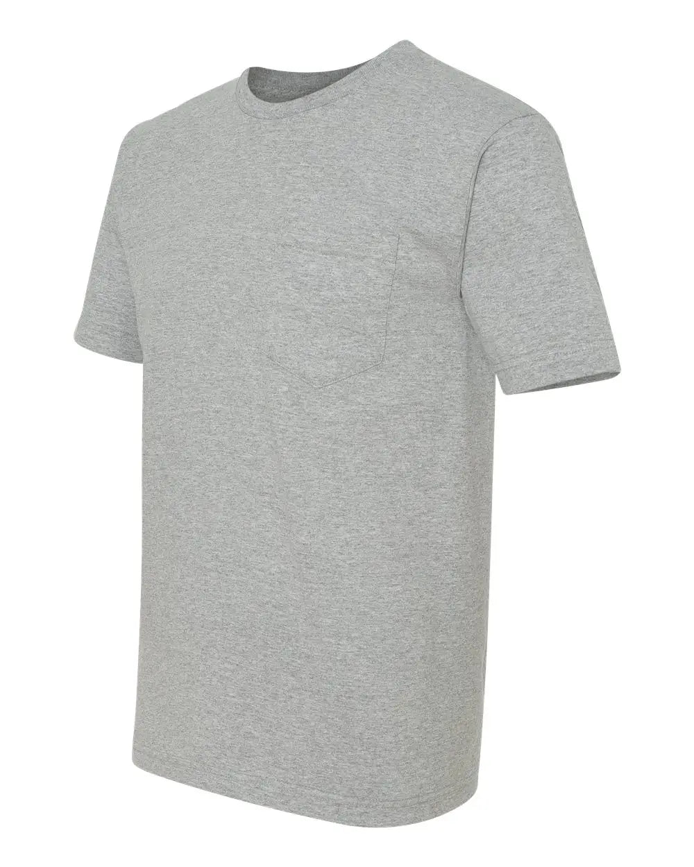 Bayside 5070 Usa-made Midweight Pocket T-shirt - Dark Ash