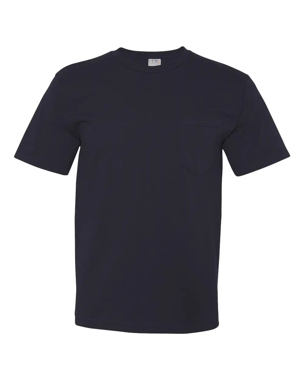 Bayside 5070 Usa-made Midweight Pocket T-shirt - Navy - s