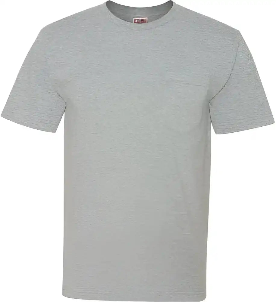 Bayside 5070 Usa-made Short Sleeve T-shirt with a Pocket - Dark Ash