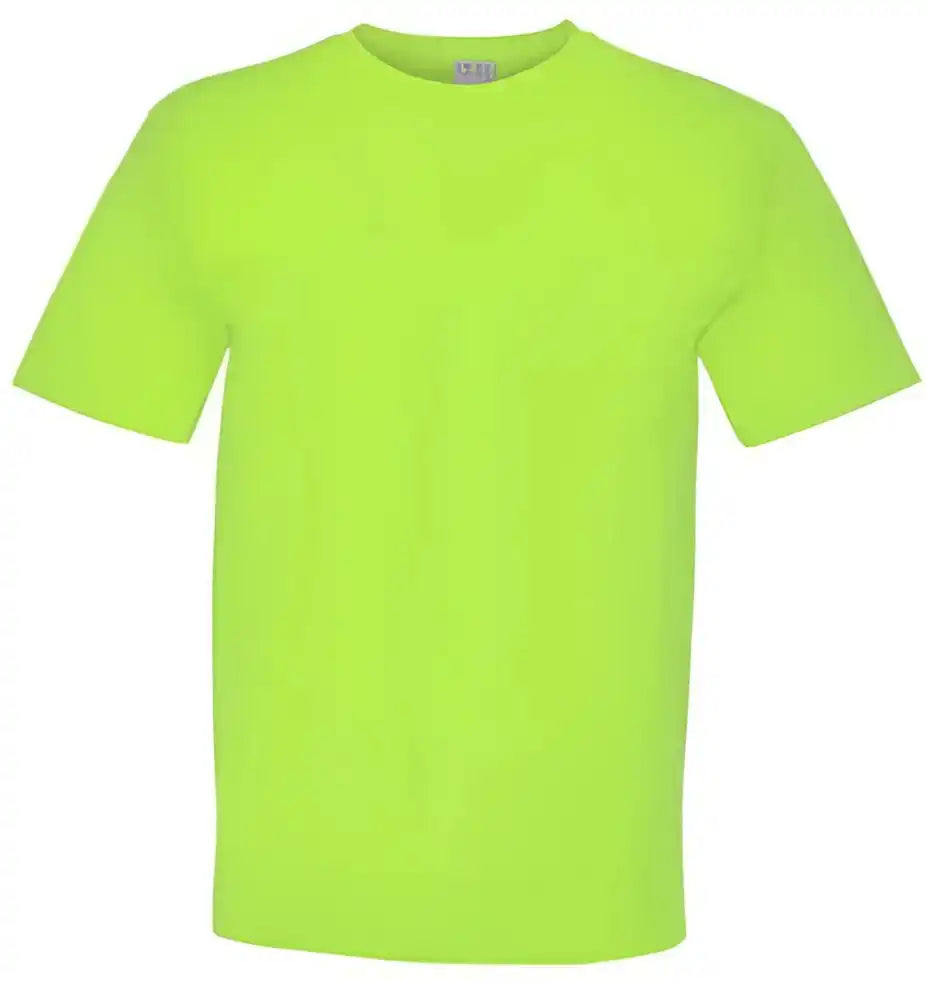 Bayside 5070 Usa Made Short Sleeve t Shirt with a Pocket Lime Green