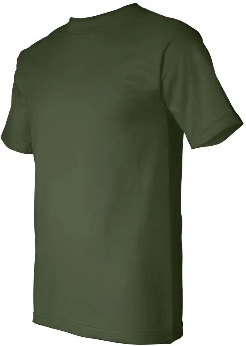 Bayside 5100 Usa Made Short Sleeve t Shirt Army