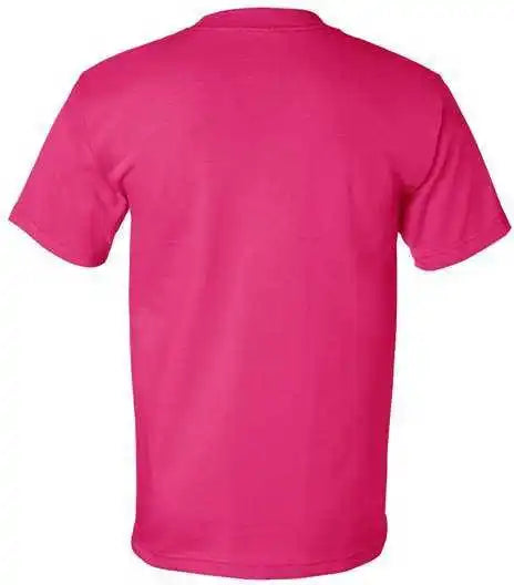 Bayside 5100 Usa Made Short Sleeve t Shirt Bright Pink