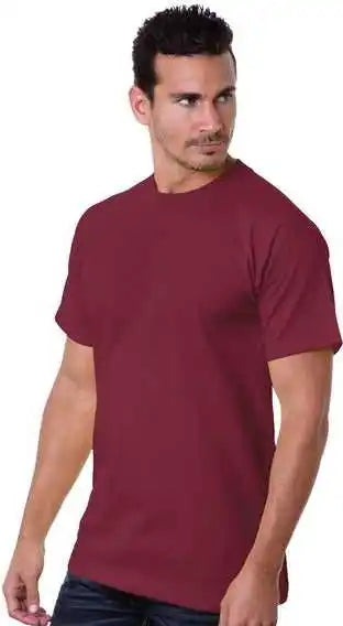 Bayside 5100 Usa-made Short Sleeve T-shirt - Burgundy
