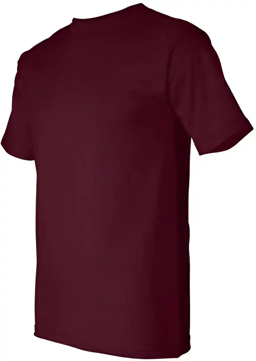 Bayside 5100 Usa Made Short Sleeve t Shirt Burgundy