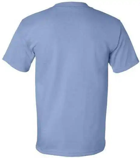 Bayside 5100 Usa Made Short Sleeve t Shirt Carolina Blue