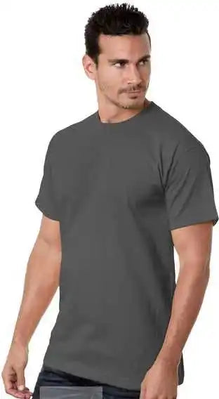 Bayside 5100 Usa Made Short Sleeve t Shirt Charcoal