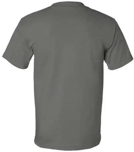 Bayside 5100 Usa Made Short Sleeve t Shirt Charcoal
