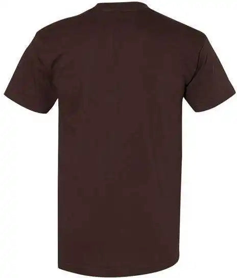 Bayside 5100 Usa-made Short Sleeve T-shirt - Chocolate