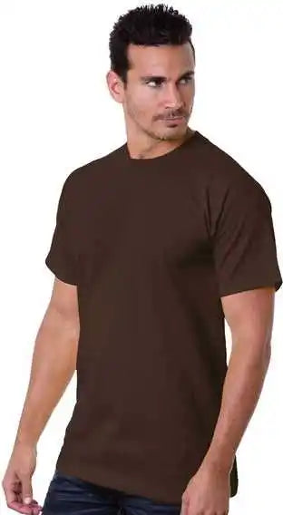 Bayside 5100 Usa-made Short Sleeve T-shirt - Chocolate