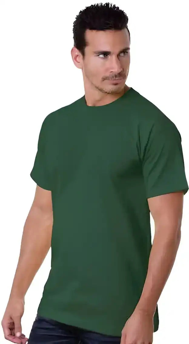 Bayside 5100 Usa-made Short Sleeve T-shirt - Forest Green