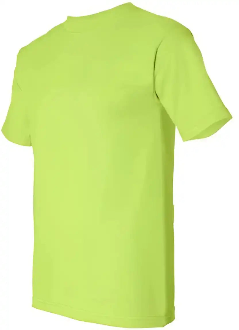 Bayside 5100 Usa Made Short Sleeve t Shirt Lime Green