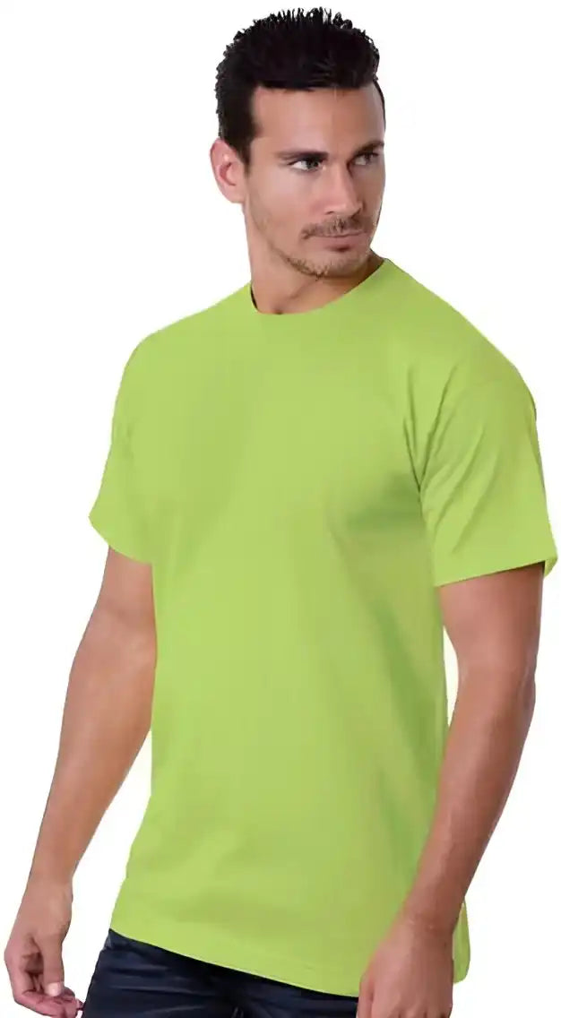 Bayside 5100 Usa Made Short Sleeve t Shirt Lime Green