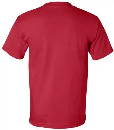 Bayside 5100 Usa Made Short Sleeve t Shirt Red