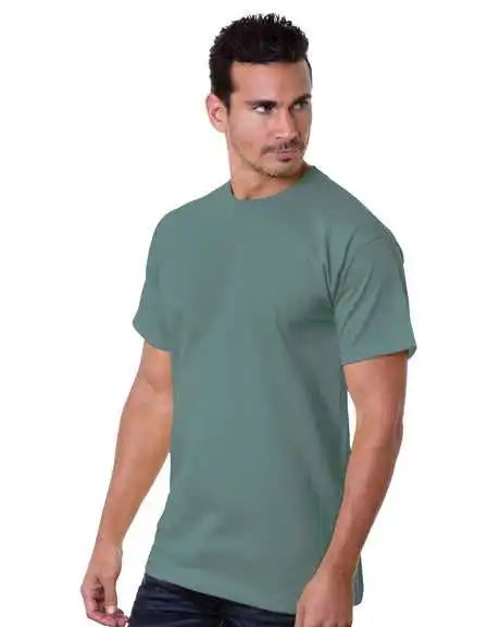 Bayside 5100 Usa-made Short Sleeve T-shirt - Willow Green