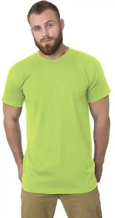 Bayside 5200 Usa Made Tall t Shirt Lime Green
