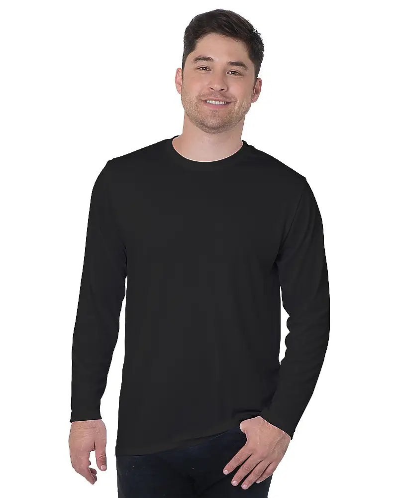 Bayside 5360b Usa-made Performance Long Sleeve T-shirt - 5360 - Black