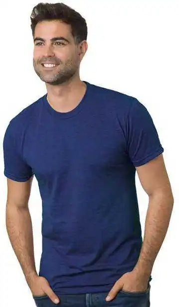 Bayside 5710 Usa-made Triblend Crew - Tri Denim