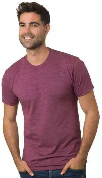 Bayside 5710 Usa-made Triblend Crew - Tri Maroon