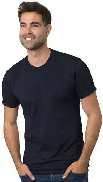Bayside 5710 Usa Made Triblend Crew Tri Midnight