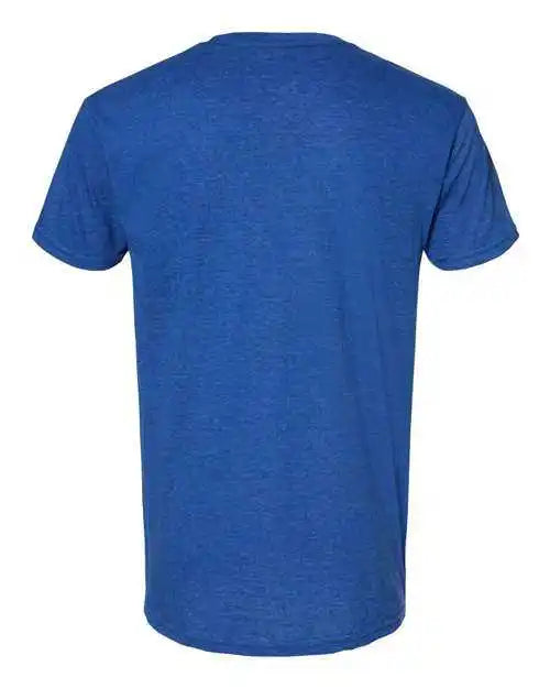Bayside 5710 Usa Made Triblend Crew Tri Royal Blue