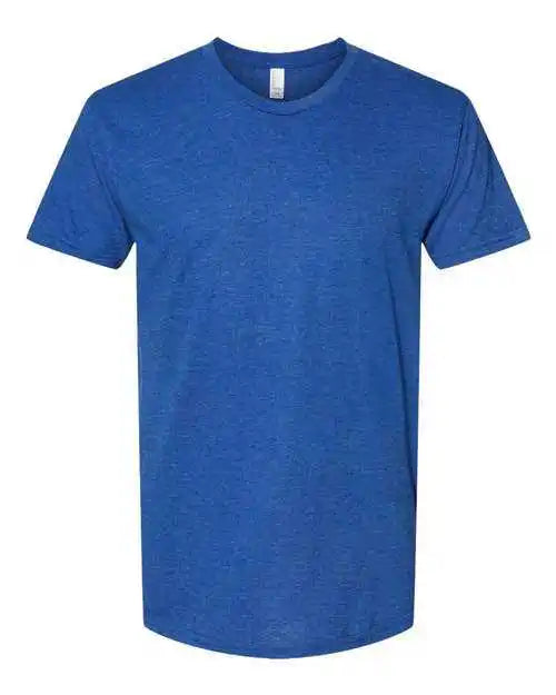 Bayside 5710 Usa Made Triblend Crew Tri Royal Blue