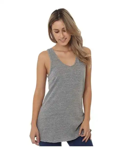 Bayside 5820 Usa Made Triblend Women’s Tank Tri Athletic Grey