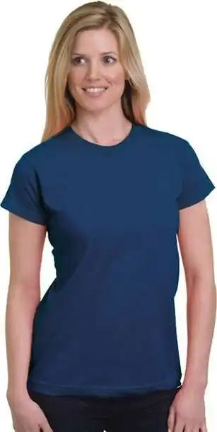 Bayside 5850 Women’s Usa-made Fine Jersey T-shirt - Navy