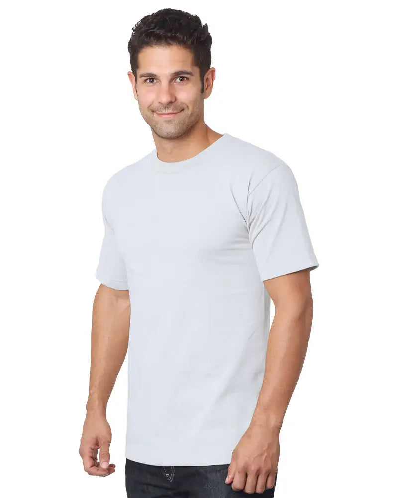 Bayside 5910 Usa-made Heavyweight Ring-spun T-shirt - White