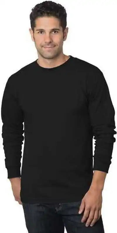 Bayside 6100 Usa-made Long Sleeve T-shirt - Black