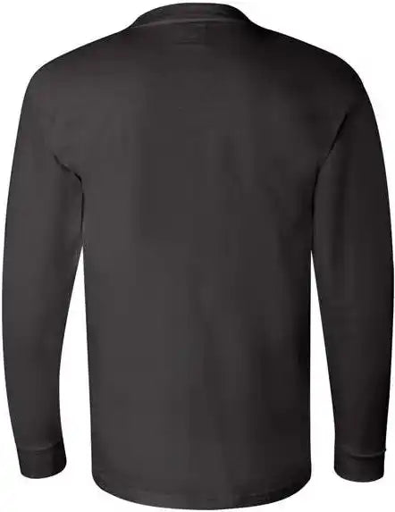 Bayside 6100 Usa Made Long Sleeve t Shirt Black